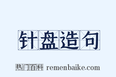 针盘造句是什么意思的图片